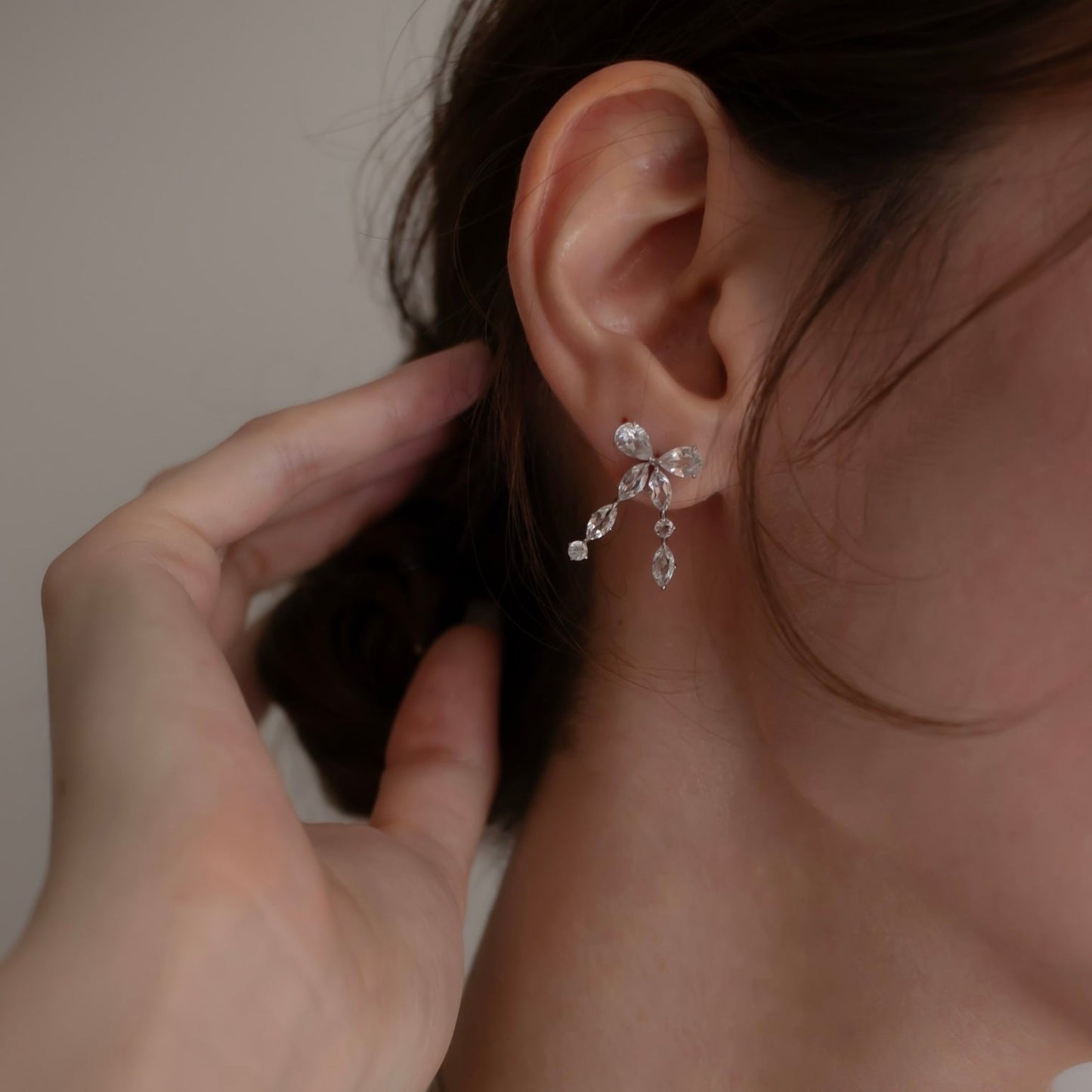 BOW EARRINGS SET -L-