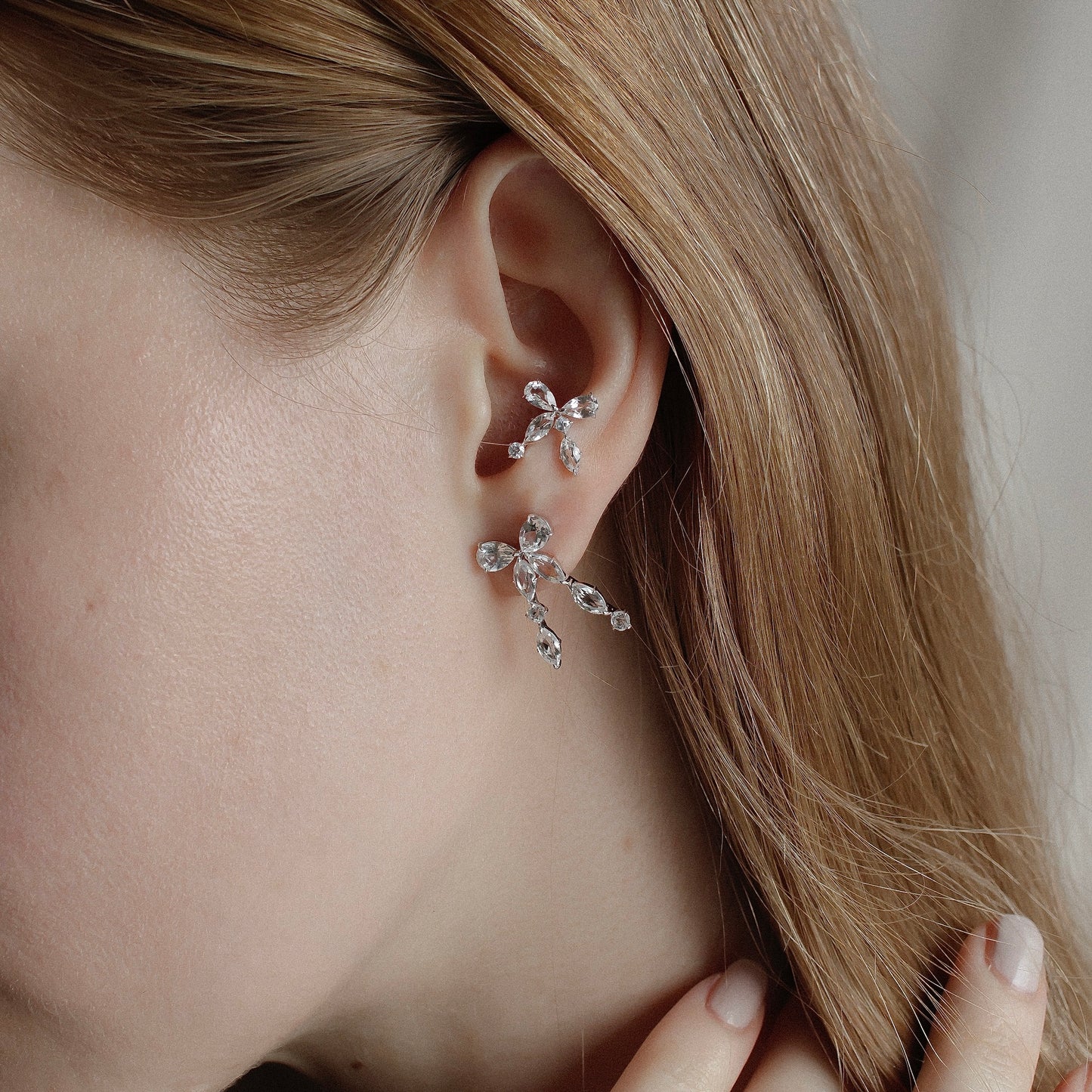 BOW EARRINGS SET -S-