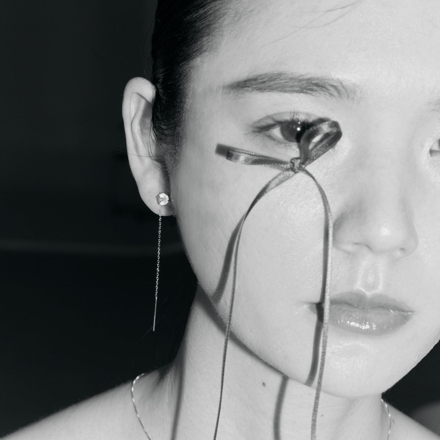 CASCADE 2WAY GEM EARRING (single)