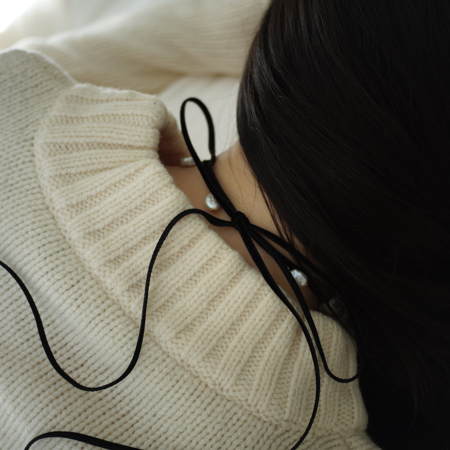 【12.1 mon 20:00-start】NOIR MULTI PEARL CHOKER NECKLACE -LONG-