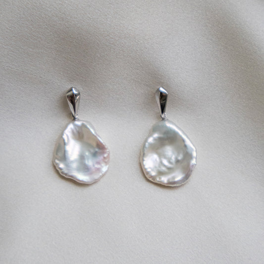 【6.21 sun 20:00-受注販売】PETAL PEARL DROP EARRING SET(SV)