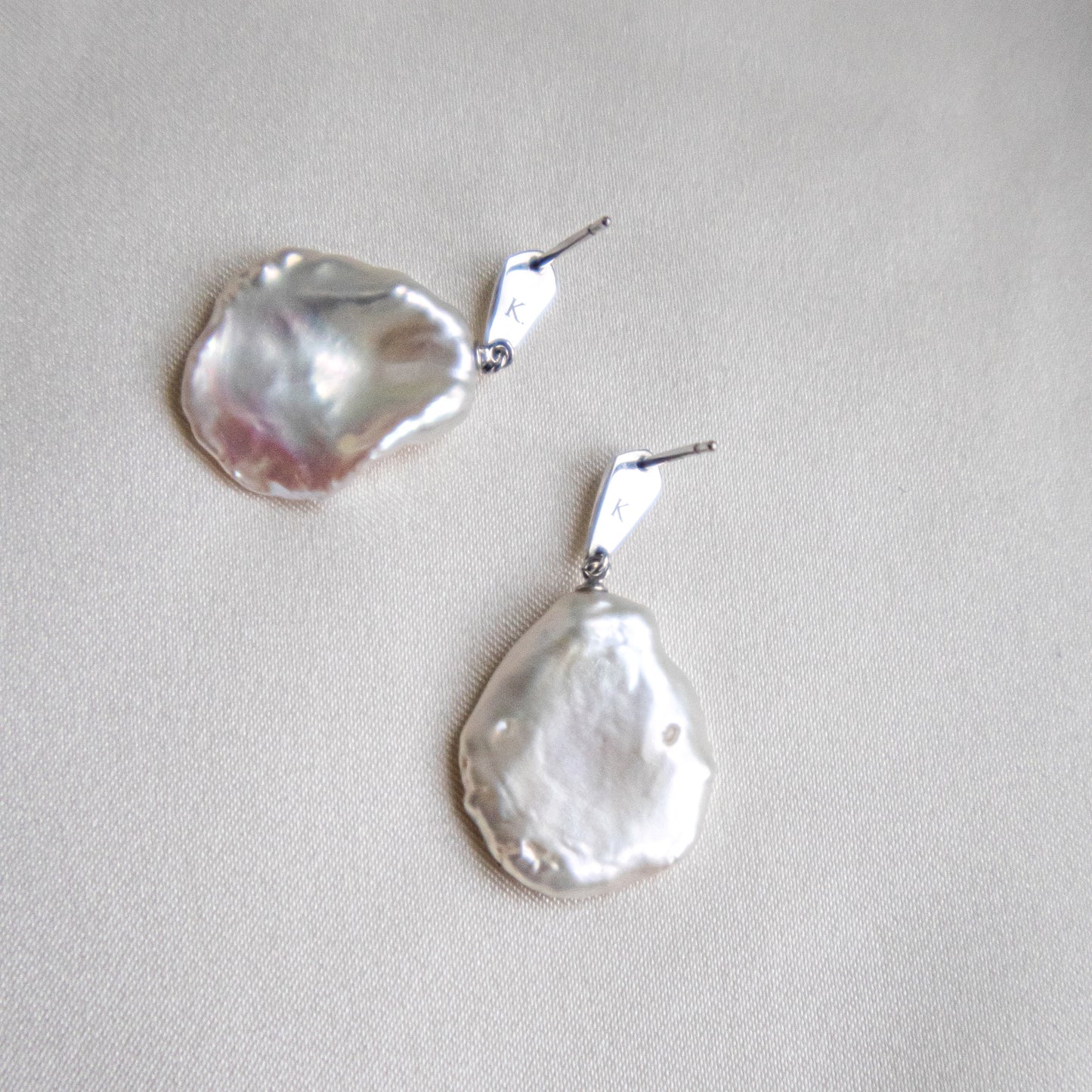 【6.21 sun 20:00-受注販売】PETAL PEARL DROP EARRING SET(SV)