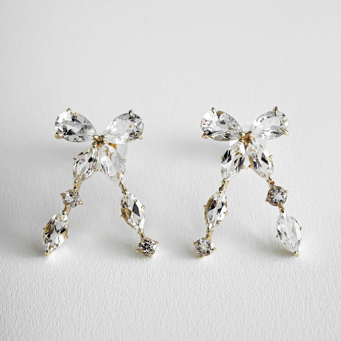 BOW EARRINGS SET -L-