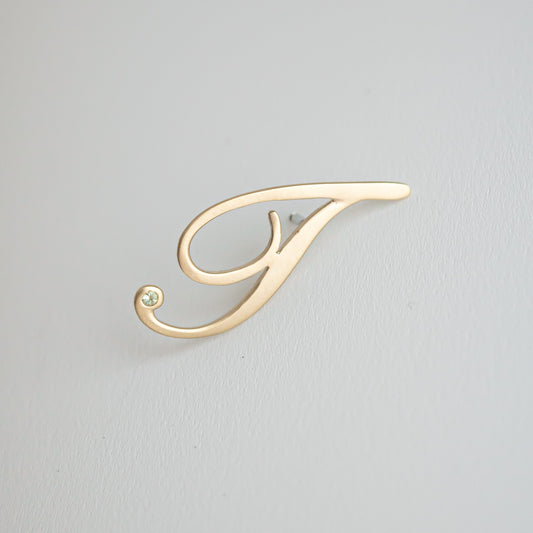 -bespoke- "T" PIN BROOCH