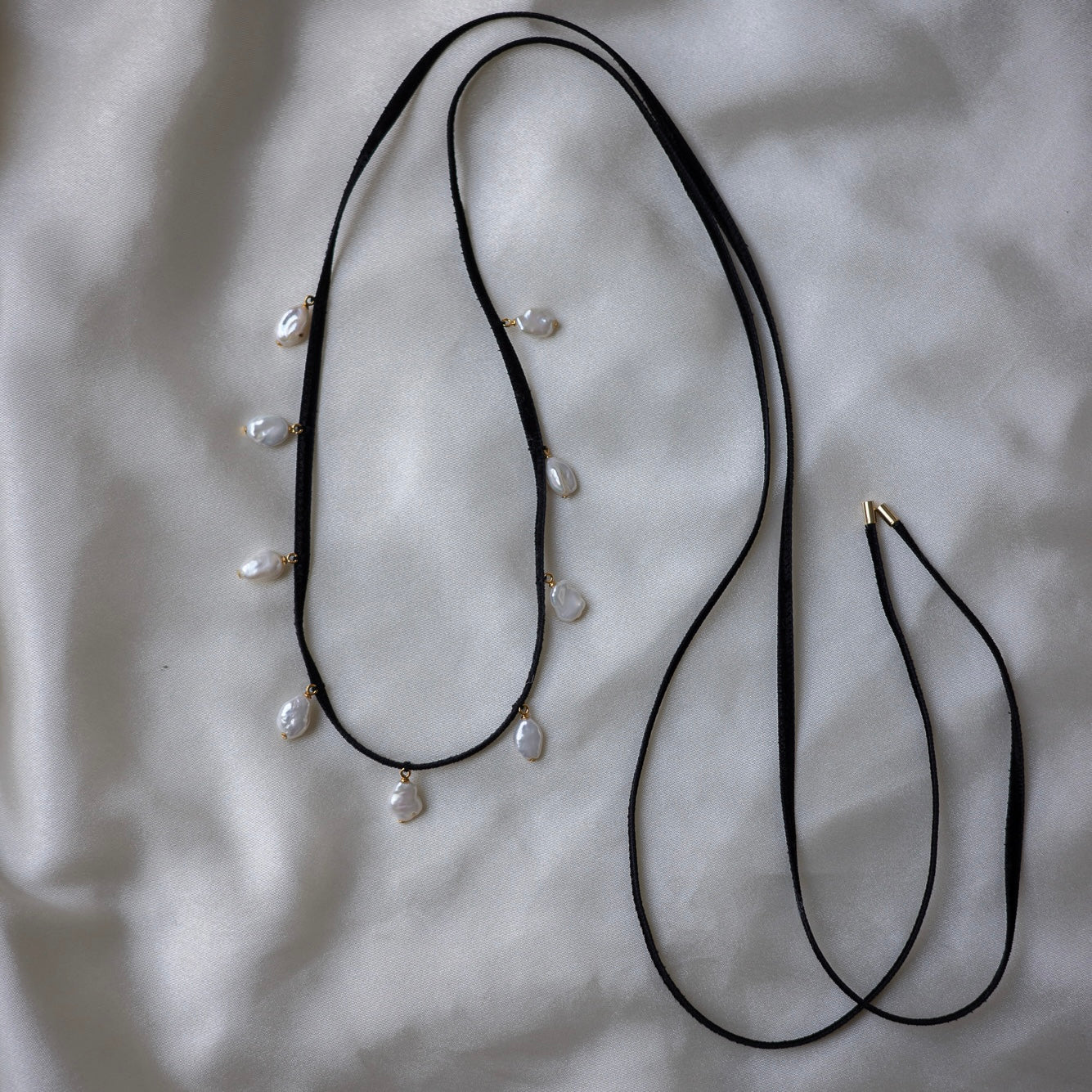 【12.1 mon 20:00-start】NOIR MULTI PEARL CHOKER NECKLACE -LONG-