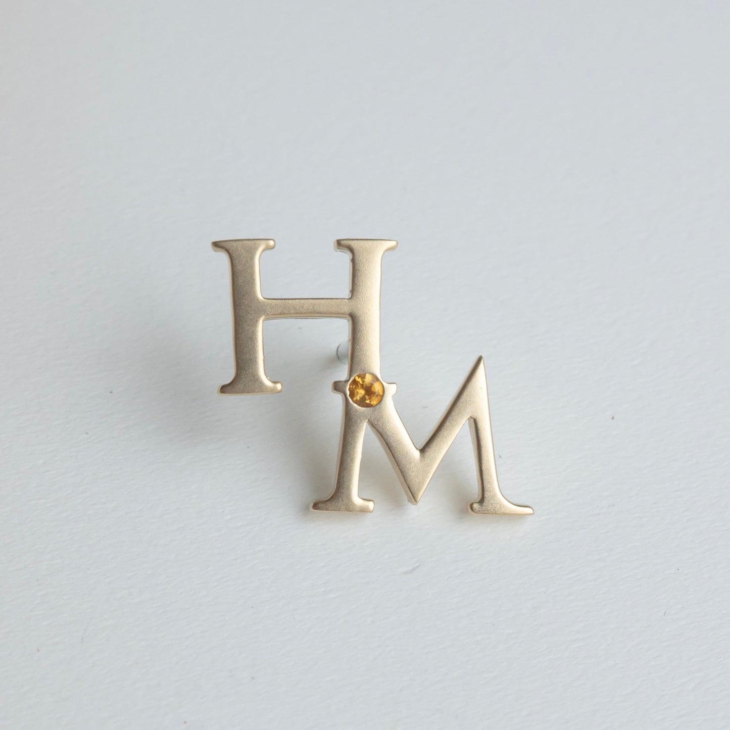 -bespoke- "HM" PIN BROOCH