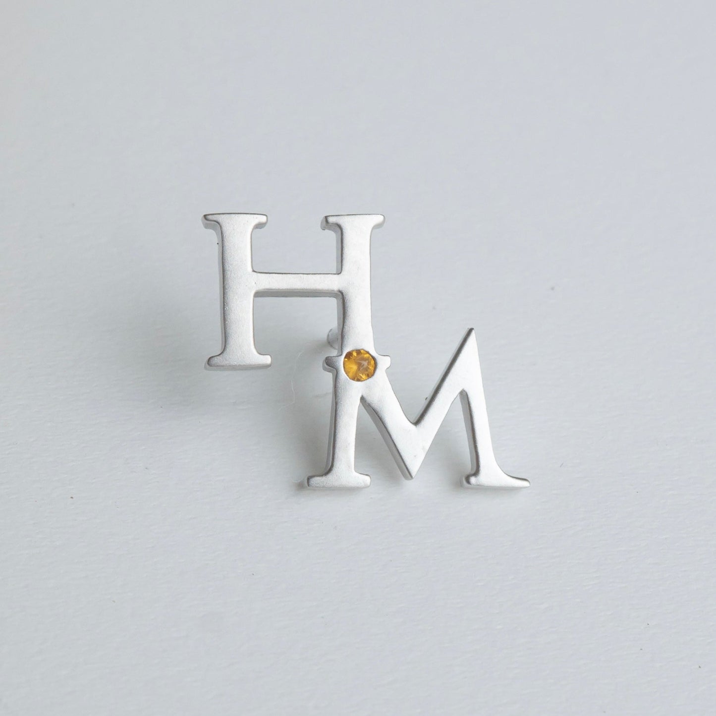 -bespoke- "HM" PIN BROOCH