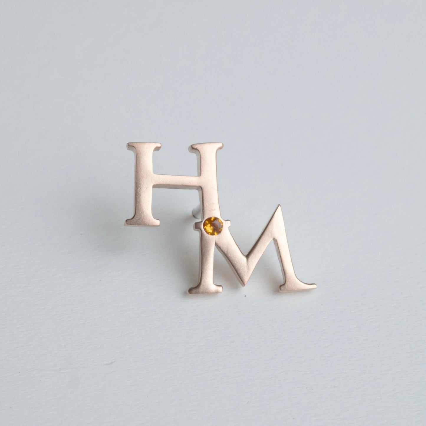 -bespoke- "HM" PIN BROOCH